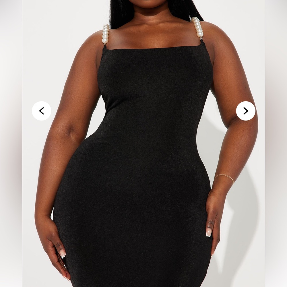 Pearl strap Maxi Dress